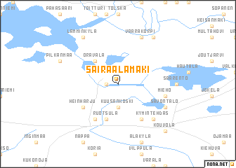 map of Sairaalamäki