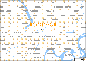 map of Saiyaderkhola