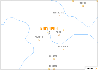 map of Saiyapaw