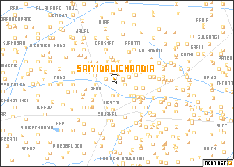 map of Saiyid Ali Chāndia