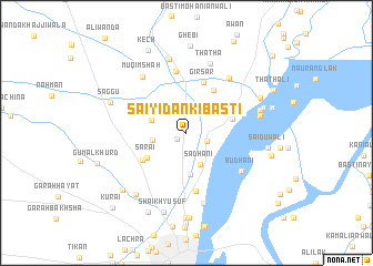 map of Saiyidān ki Basti