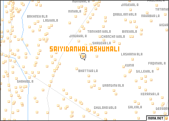 map of Saiyidānwāla Shumāli