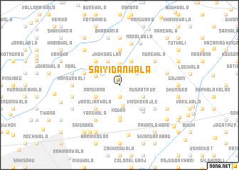 map of Saiyidānwāla