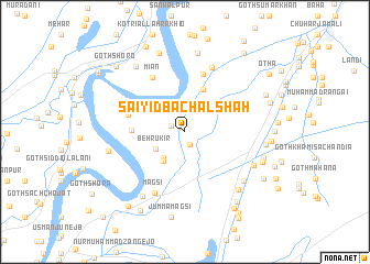 map of Saiyid Bachal Shāh