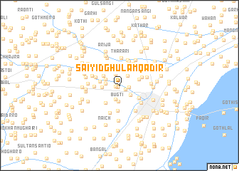 map of Saiyid Ghulām Qadir