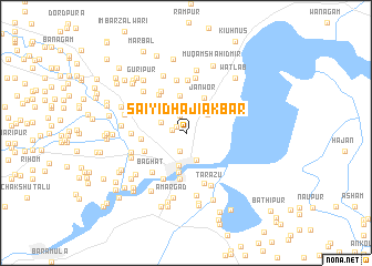 map of Saiyid Hāji Akbar