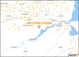 map of Saiyid Malik Shāh