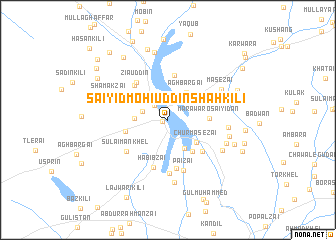 map of Saiyid Mohiuddīn Shāh Kili