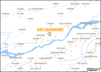 map of Saiyid Rahmān