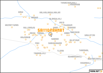 map of Saiyid Rahmat