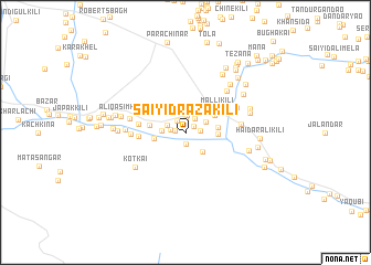 map of Saiyid Raza Kili