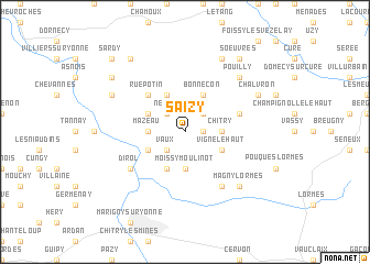 map of Saizy