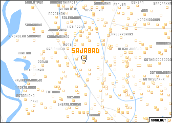 map of Sajābād