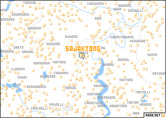 map of Sajak-tong