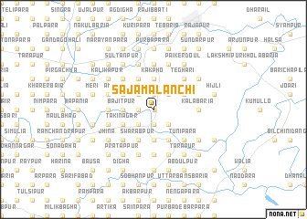 map of Sāja Mālanchi