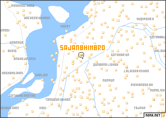 map of Sājan Bhimbro
