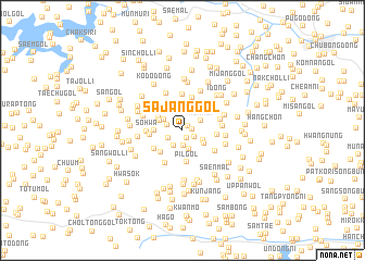 map of Sajang-gol