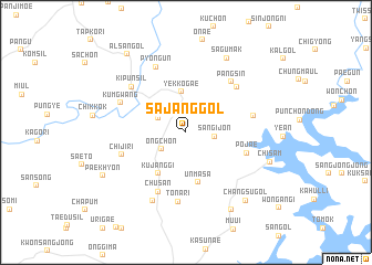 map of Sajang-gol