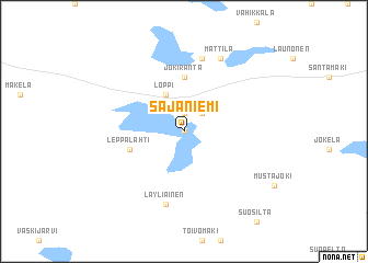 map of Sajaniemi