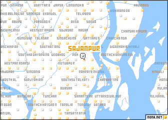 map of Sājanpur