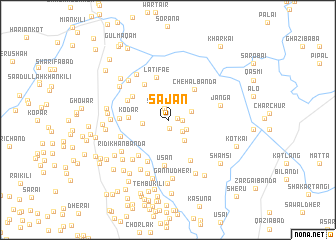map of Sajan