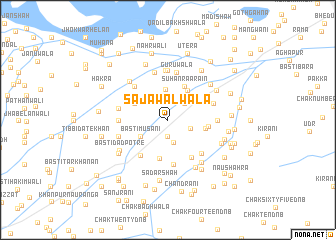 map of Sajāwalwāla