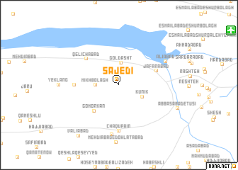 map of Sājedī