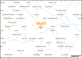 map of Sajen