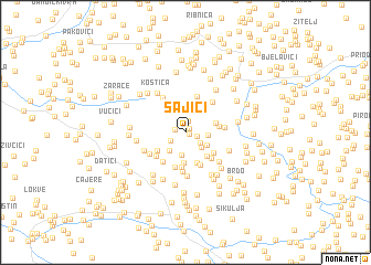 map of Šajići