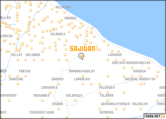 map of Sajīdān