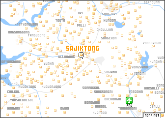 map of Sajik-tong