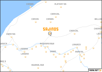 map of Sajinos