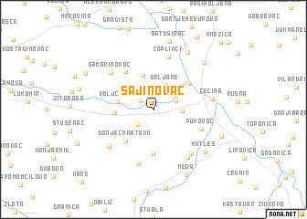 map of Šajinovac