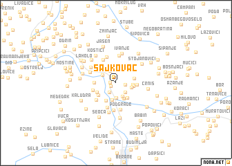 map of Sajkovac