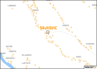 map of Sajković