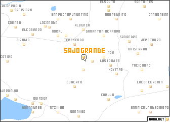 map of Sajo Grande