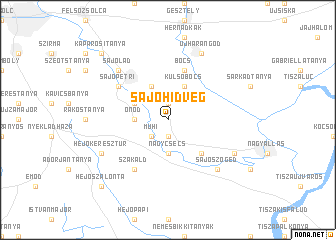 map of Sajóhidvég