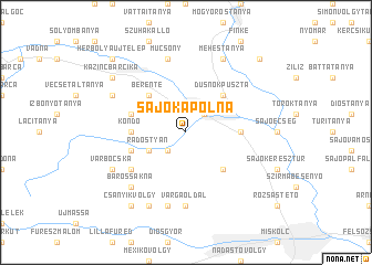 map of Sajókápolna