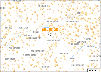 map of Sajŏng-ni