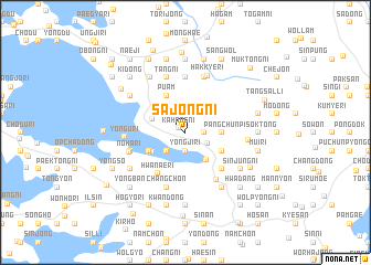 map of Sajŏng-ni