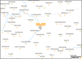 map of Sajŏn