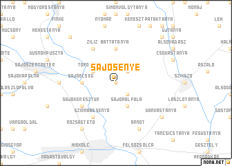 map of Sajósenye