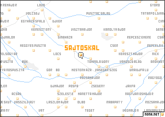 map of Sajtoskál