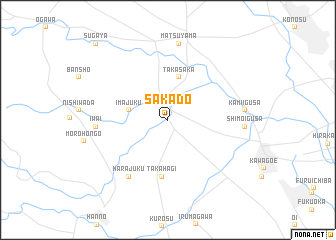 map of Sakado