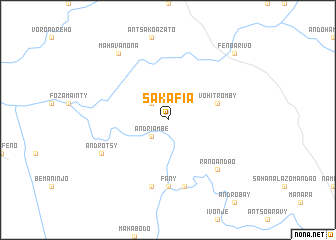 map of Sakafia