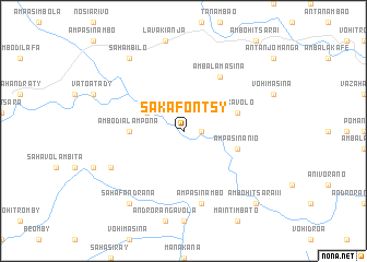 map of Sakafontsy