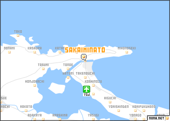 map of Sakaiminato