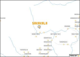 map of Sakakala