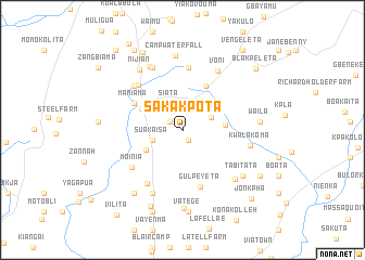 map of Sakakpota