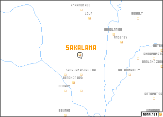 map of Sakalama